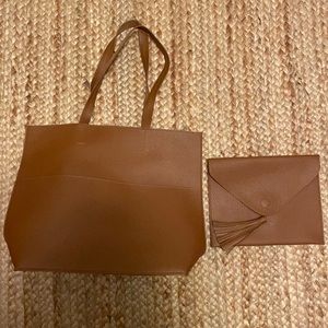 Brown Purse with Pouch